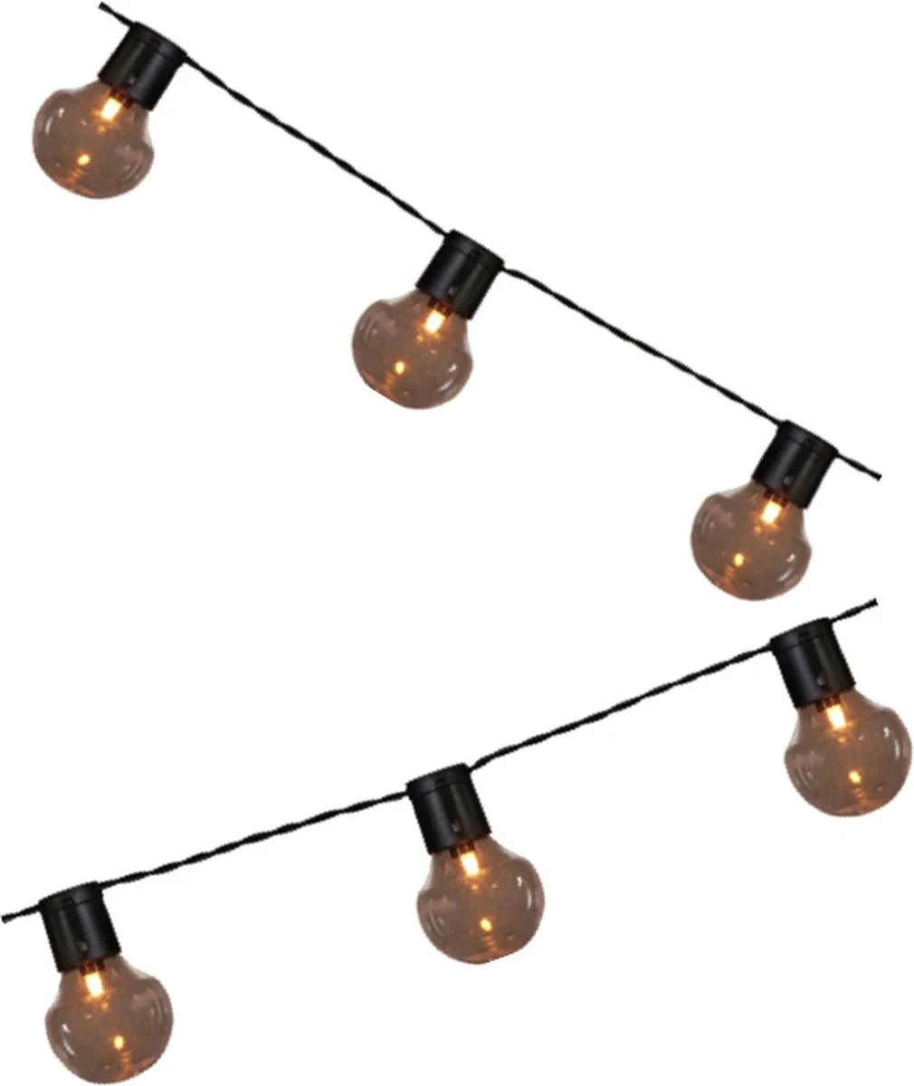 Tuin Lichtsnoer Met Filament Lampjes Van WDMT™ | 13,55 Meter Lang | 20 Stuks LED Lamp Tuin Verlichting Snoer | Sfeervolle Tuinverlichting - Afbeelding 10