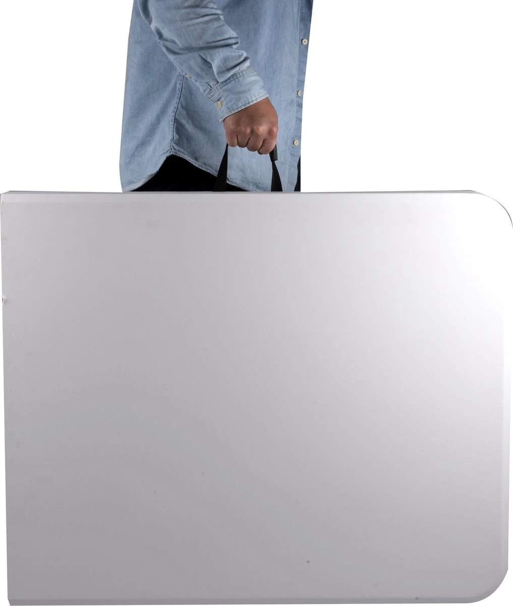 MaxxGarden Vouwtafel - Opvouwbare Kampeer Tafel - Tuin - Camping - Binnen - Weersbestendig - 180 X 74 X 74cm- Wit - Afbeelding 11