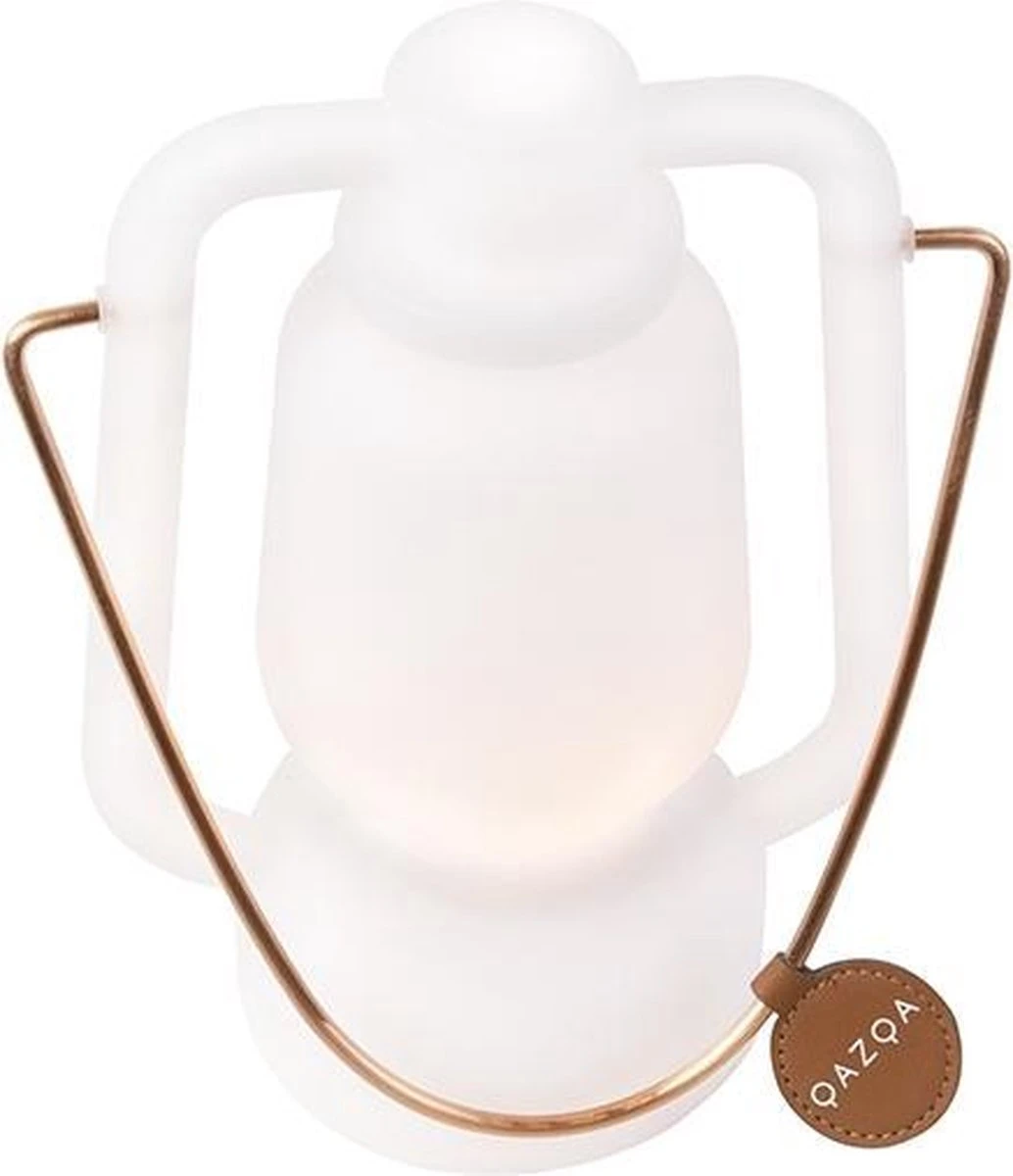 QAZQA Storm - Moderne LED Staande Buitenlamp | Staande Lamp Voor Buiten - 1 Lichts - H 220 Mm - Wit - Buitenverlichting - Afbeelding 7