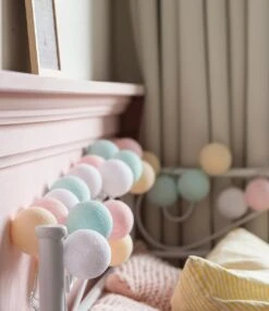 Cotton Ball Lights Regular Lichtslinger Pastel - Pastel 10 Snoer Lengte 158cm