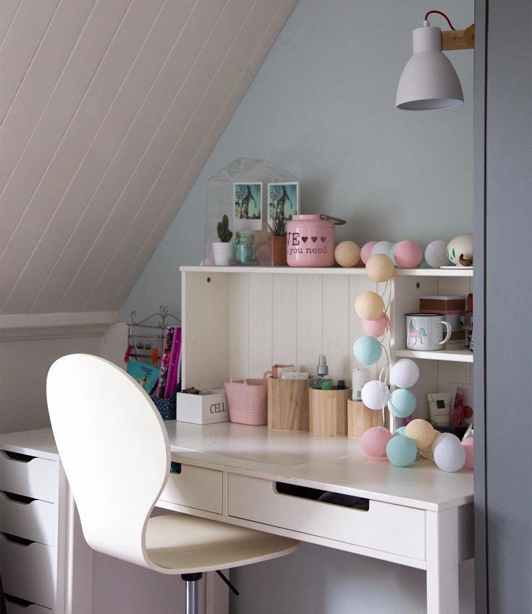 Cotton Ball Lights Regular Lichtslinger Pastel - Pastel 10 Snoer Lengte 158cm - Afbeelding 2