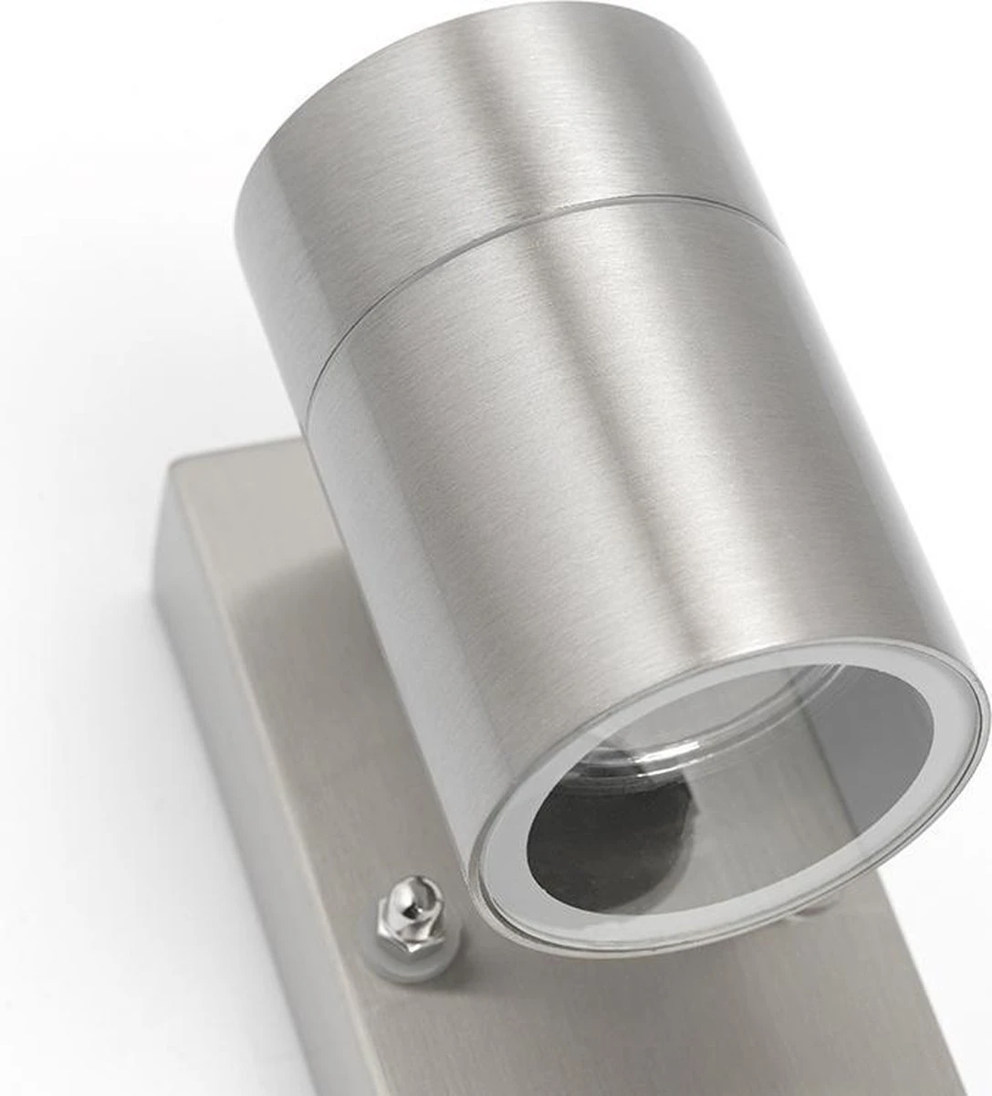 QAZQA Solo - Moderne Buitenlamp Met Bewegingsmelder | Bewegingssensor | Sensor Up Down Voor Buiten - 1 Lichts - D 105 Mm - Staal - Buitenverlichting - Afbeelding 3