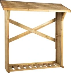 Houtopslag | Houtberging | Opslag Voor Haardhout | Met Vloer 180x180x50