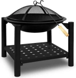 Gardebruk Vuurkorf Rond Ø 55 Cm – Incl. Pook & Vonkrooster – Zwart