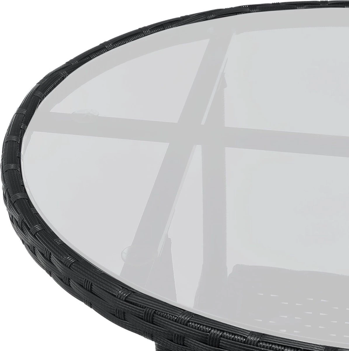 Polyrotan Balkonset - Bayamo - 3-delig - Zwart - Afbeelding 10