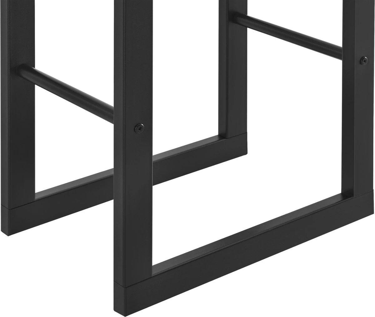 Stalen Brandhoutrek Houtopslag Zwart 40x150x25 Cm - Afbeelding 5