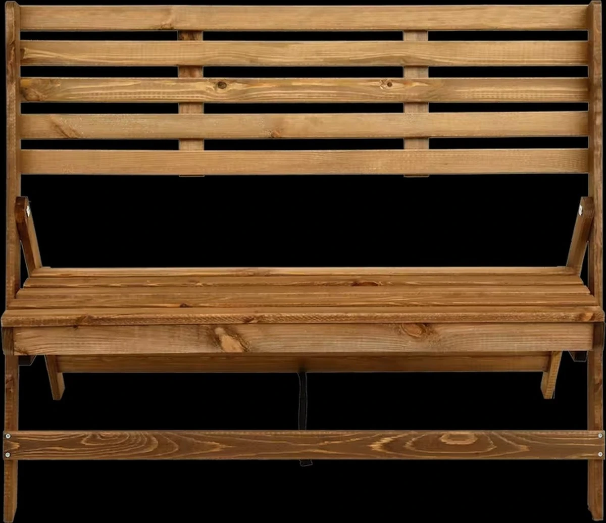 Merkloos Inklapbare Houten Tuinbank