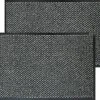 In Round Deurmat Voor Binnen En Buiten 2-pack– 60x80cm – Antraciet