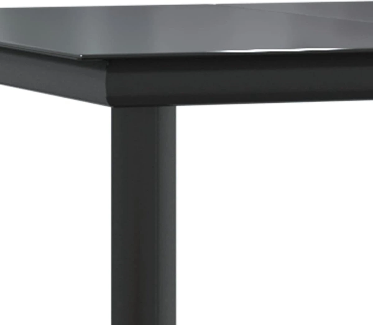 VidaXL 7-delige Tuinset Met Kussens Grijs En Zwart - Afbeelding 2