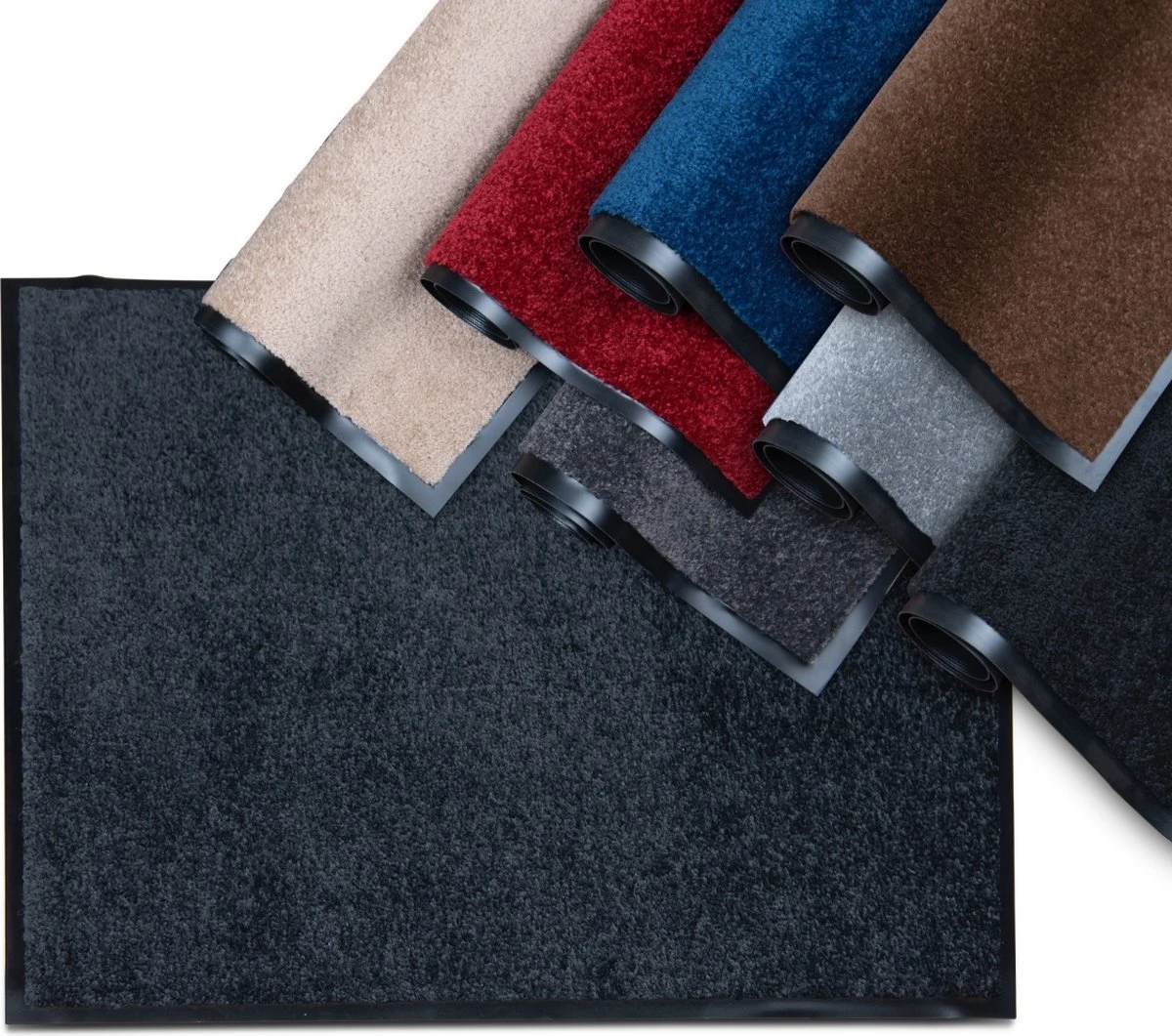 Deurmat Binnen Studio M - CLASSIC PRO - Droogloopmat Binnen 120x180 Cm - ZWART - Schoonloopmat - Antislip Deurmat - Inloopmat - Deurmat Voor Binnen Of Buiten - Verschillende Afmetingen En Kleuren - Afbeelding 5