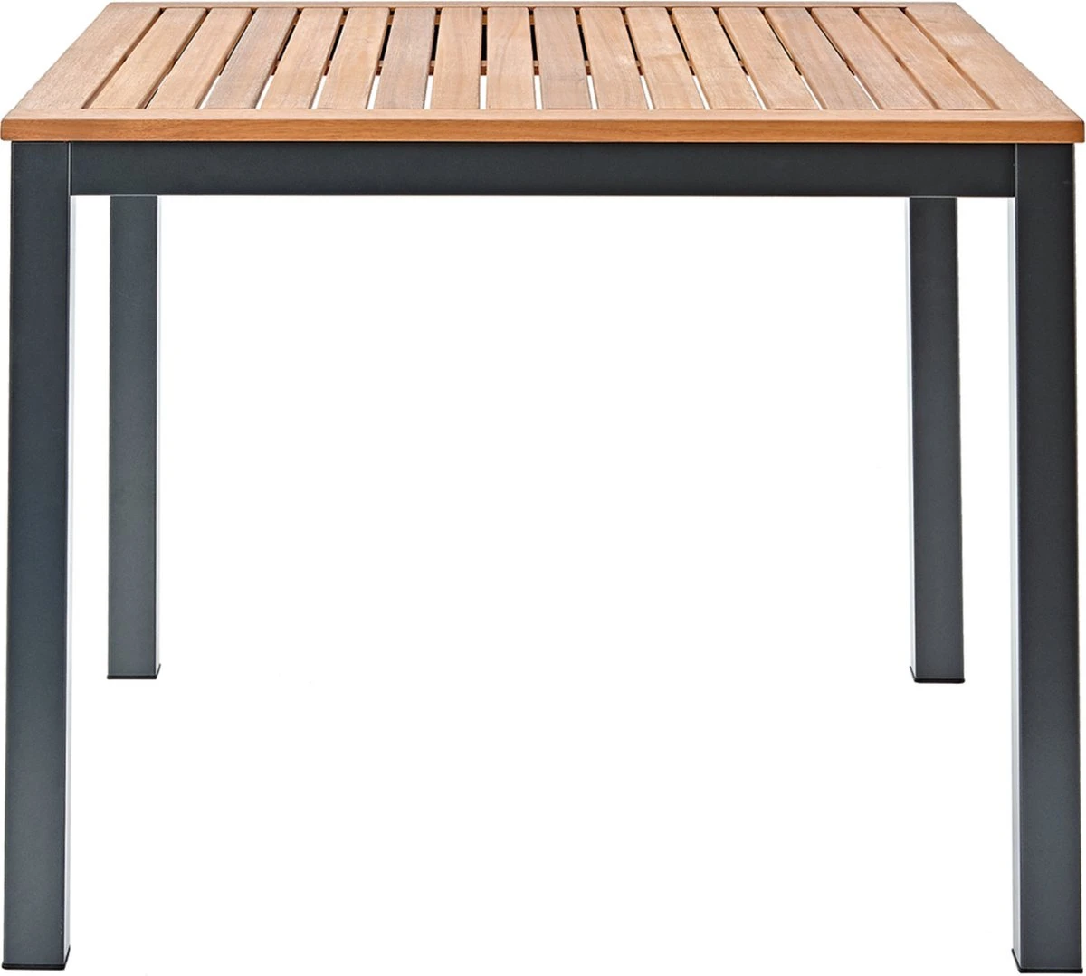 NATERIAL - Tuintafel Vierkant ORIS - 4 Personen - Houten Tafel 90x90 Cm - Aluminium - Met Houten Blad - Eucalyptus - Afbeelding 7