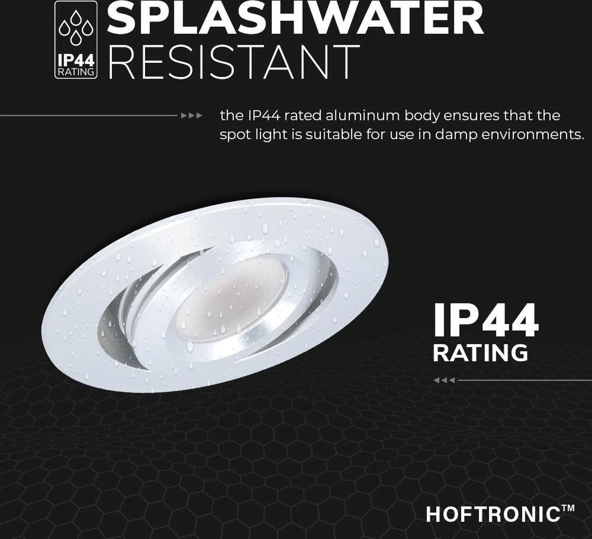 HOFTRONIC Sienna - Veranda Inbouwspots 6x3W - 12 Volt - Complete Veranda Set - 2700K Zeer Warm Wit - IP44 Waterdicht - Dimbare Inbouwspots Met Afstandsbediening - Kantelbaar - 5mm Diameter - 30mm Inbouwdiepte Voor Badkamer En Tuin - Afbeelding 9