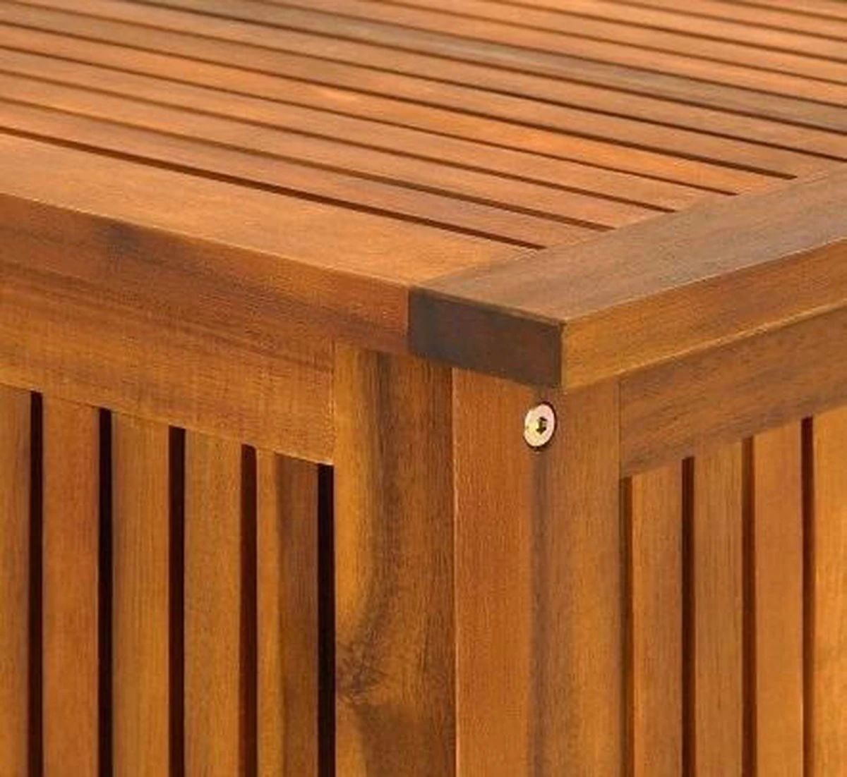 Casaria Opbergbox Acacia Hout – Weerbestendig 115cm - Bruin - Afbeelding 11