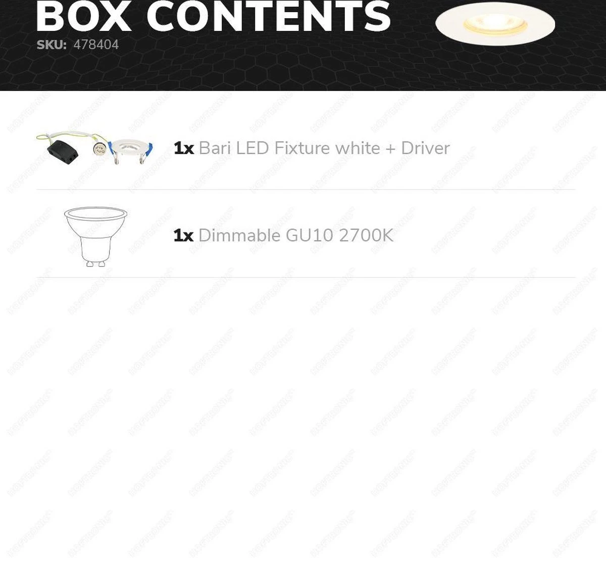 HOFTRONIC™ LED Inbouwspots 3 Spots - Zwart - Rond - IP65 - GU10 - Dimbaar - Spot Bari - 5 Watt 2700K Warm Wit - Afbeelding 15