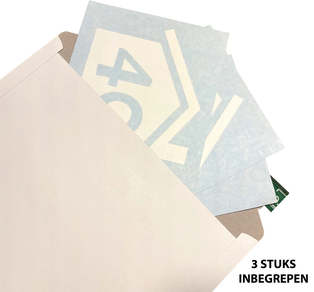 Goldengifts.nl - Container Sticker - 3 Delige Voordeelset - Huisnummer - 20 X 15,5 Cm - Wit - Kliko Sticker - Afvalcontainer - Kliko Sticker Voordeelset - Klikostickers - Huisnummer Sticker - Huisnummers - Weerbestendige Stickers - Afbeelding 5