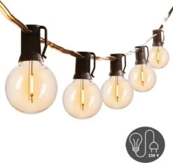 Homèlle Lichtsnoer 50 LED - 15 Meter - Warm-wit - Tuinverlichting - Kerstverlichting - Buitenverlichting - Lichtslinger - Lampjes Slinger - Transparant