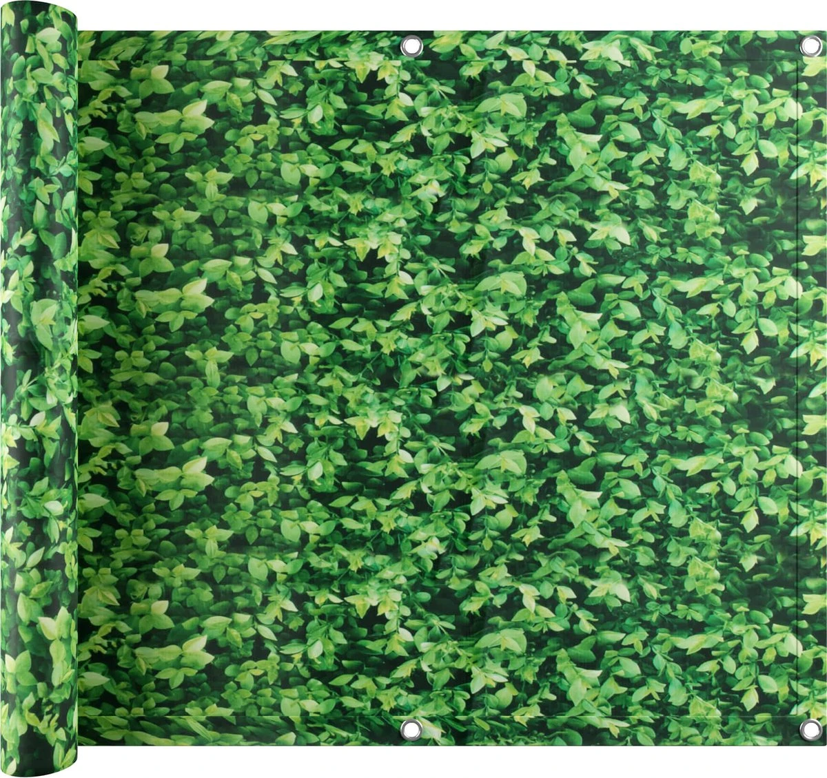 Tectake - Balkondoek Balkonreling Privacyscherm Groene Bladeren - 90 Cm - 6 Meter - 402711 - Afbeelding 2