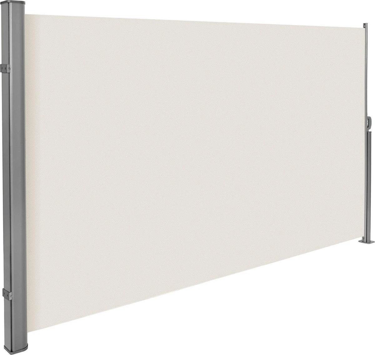 Tectake - Uitschuifbaar Aluminium Windscherm Tuinscherm 180 X 300 Cm Beige 401529
