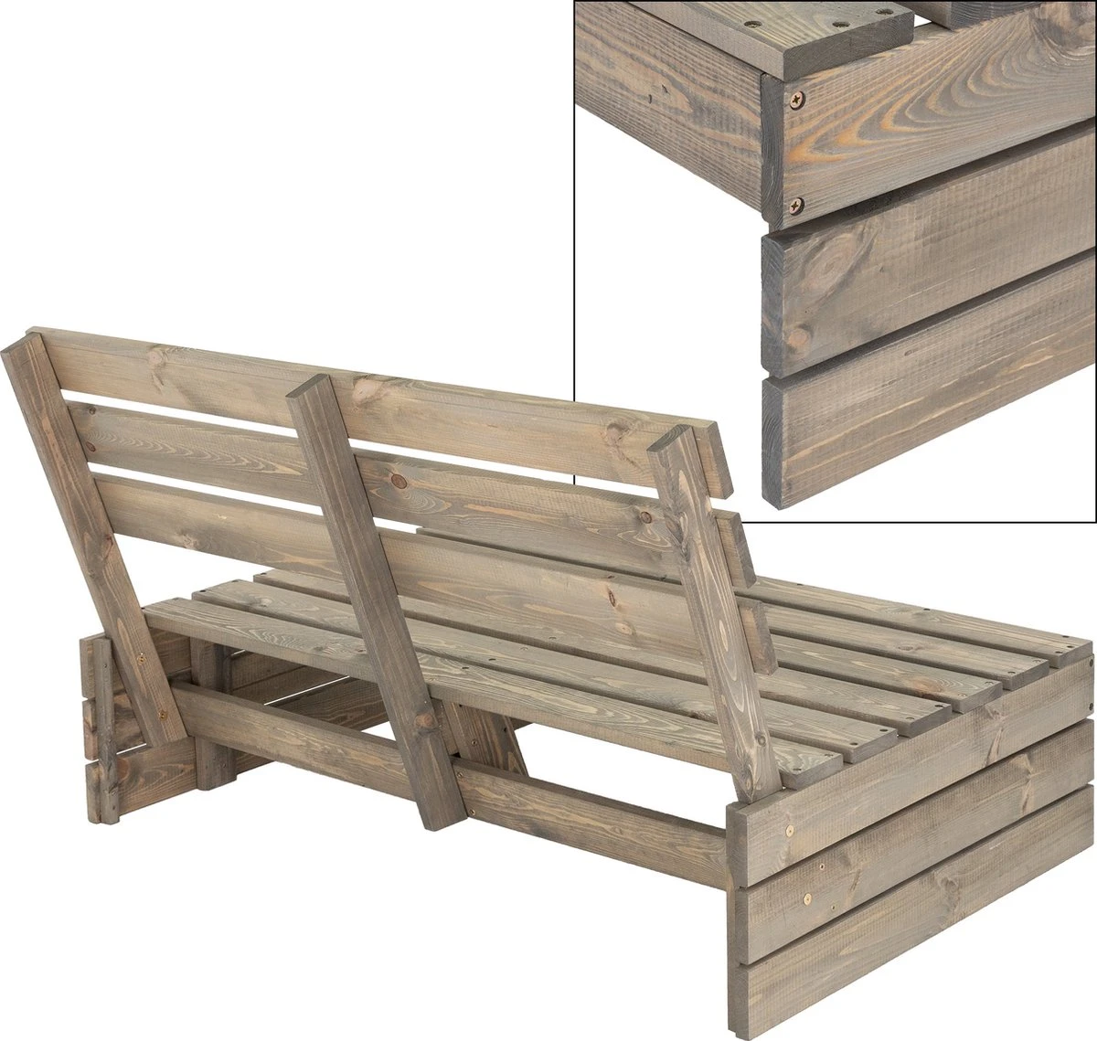 Pro Garden Palletbank - 120 Cm - 2-zits - Afbeelding 5