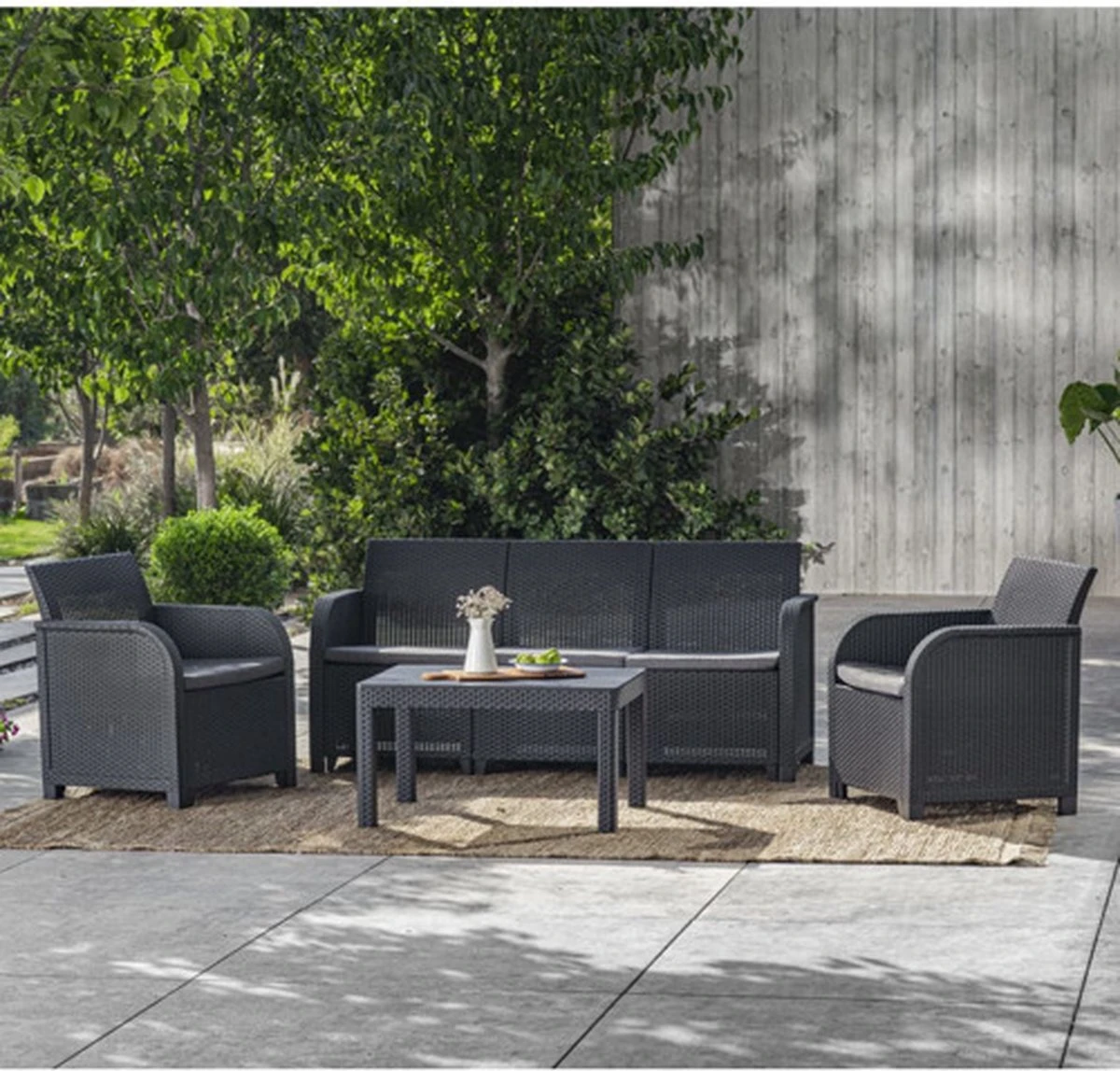 Keter Tuinbank 2-zits Rosalie Grafietkleurig - Afbeelding 4