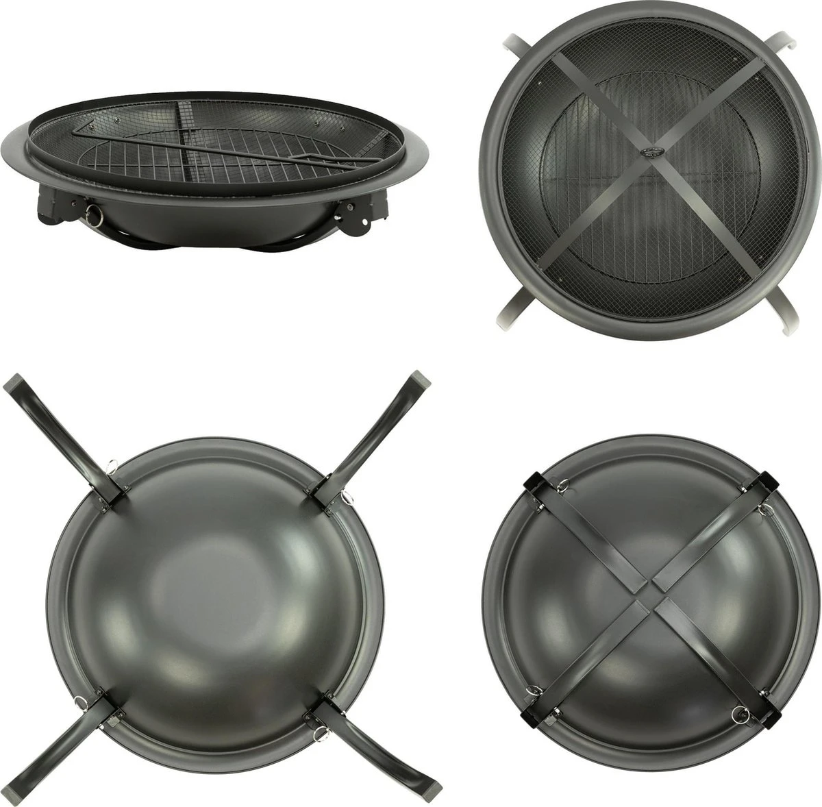 MaxxGarden Vuurschaal - Terrashaard - Vuurkorf - Opvouwbaar - Rond - 56cm - Afbeelding 2