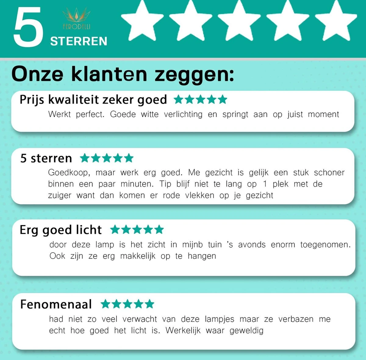 Ferodelli® Solar Buitenlamp Met Bewegingssensor - 40 LEDs - Tuinverlichting Op Zonne Energie - 4 Stuks - Afbeelding 9