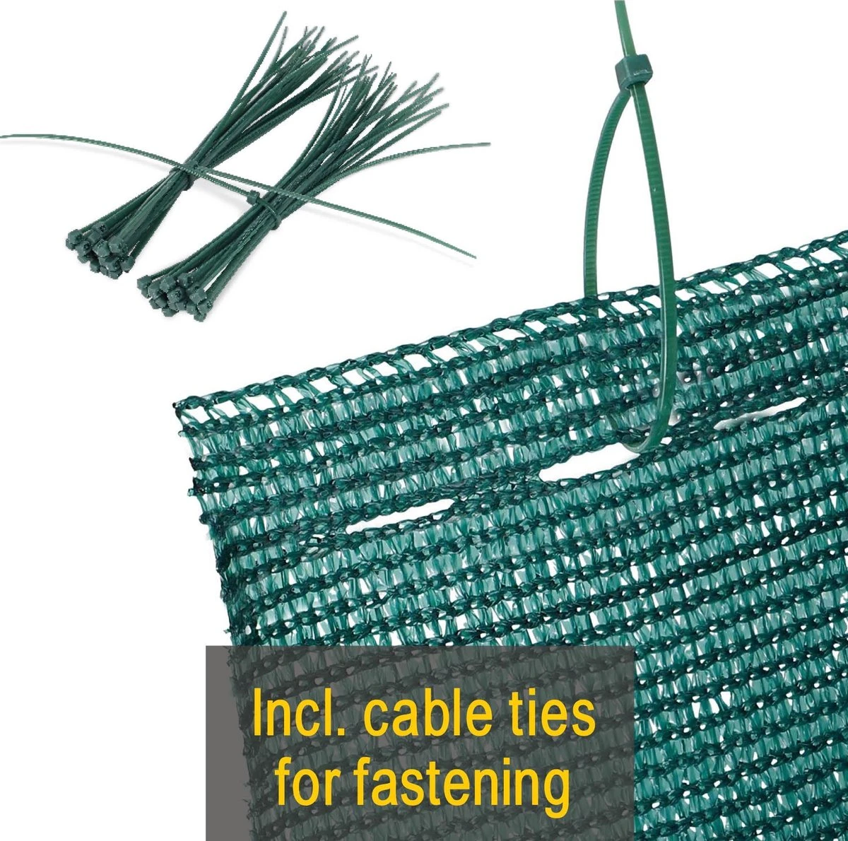 Sol Royal Zichtbreeknet Groen SG 80 Balkonscherm Zichtdoek 1000x100cm - Omheining 165 G/m² - Balkondoek Tuinnet Zonwerend HDPE - Inclusief Kabelbinders - Afbeelding 11