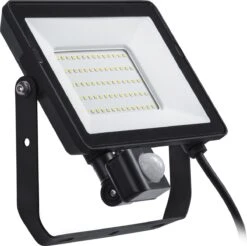 Philips - Decoflood - Floodlight - Zwart - 1x50W - Met Sensor