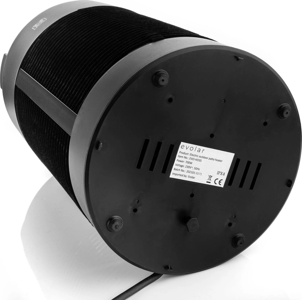 Evolar EVO-HD35 Elektrische Terrasverwarmer 350/700W Zwenkbaar 360º - Afbeelding 10