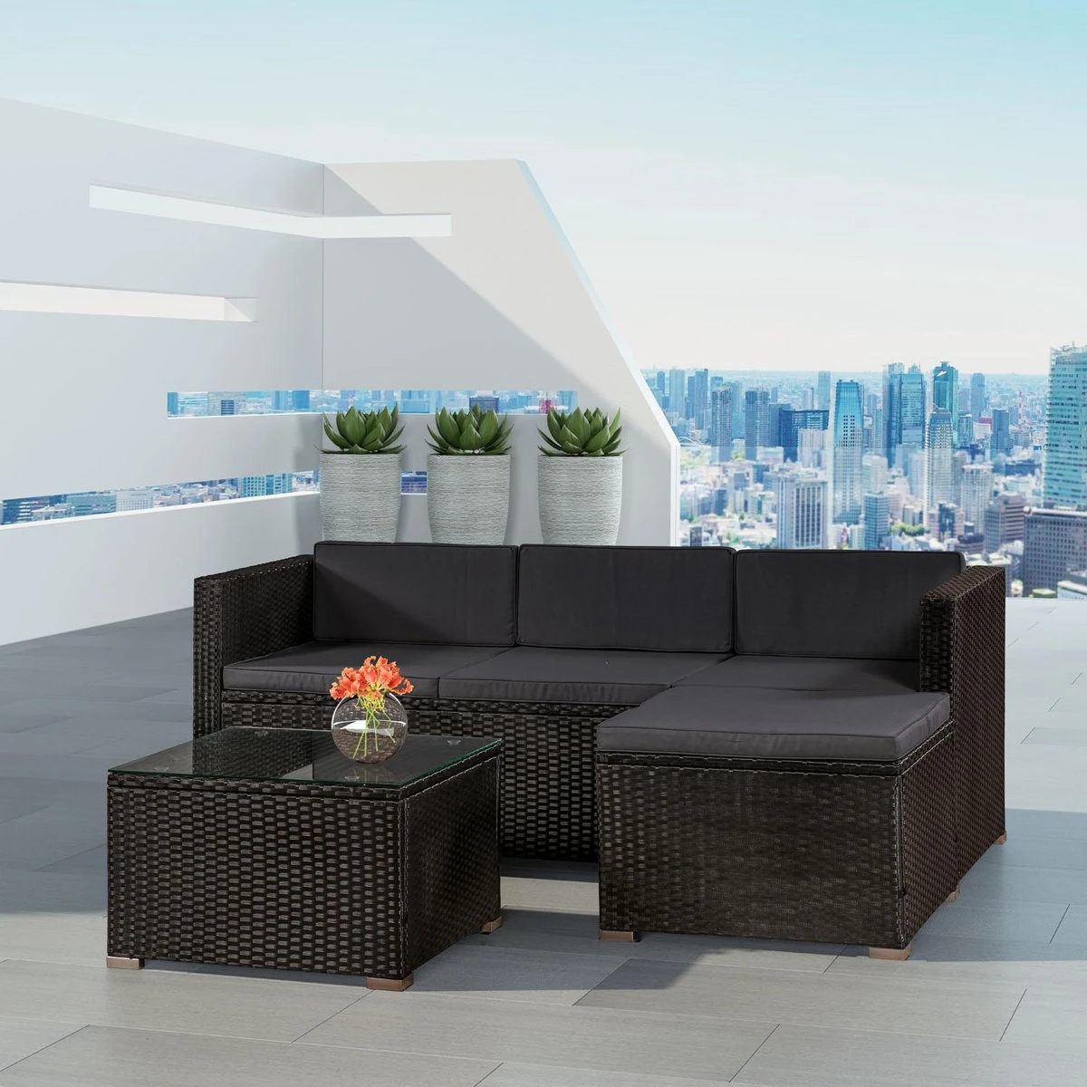 Loungset Punta Cana - Polyrotan - Afbeelding 4