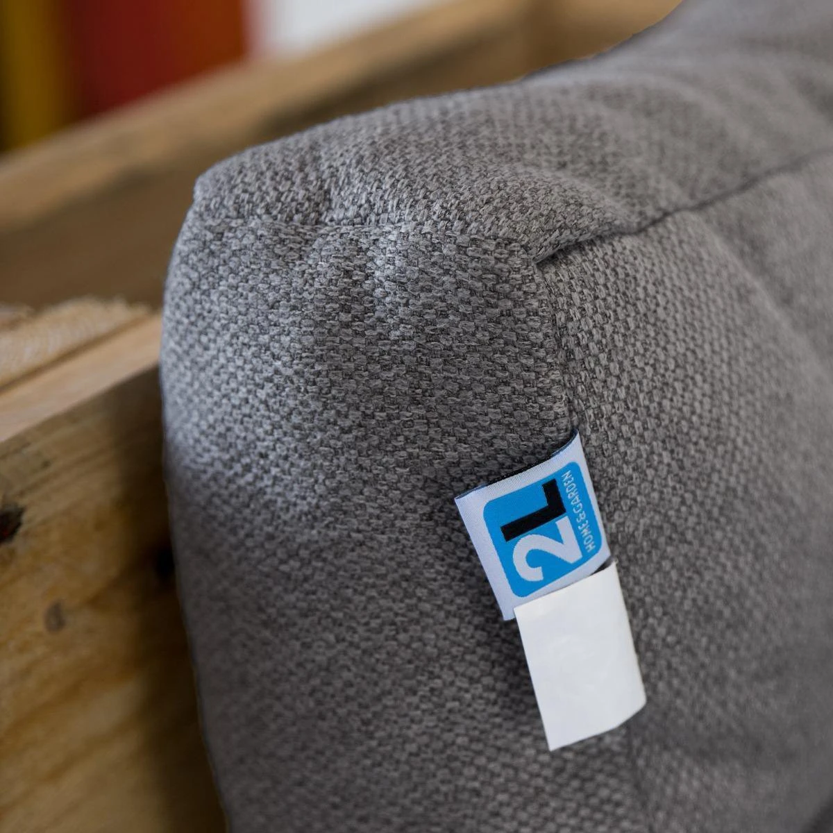 2L Home & Garden Rugkussen Metro Grijs - 60 X 40cm - Afbeelding 3