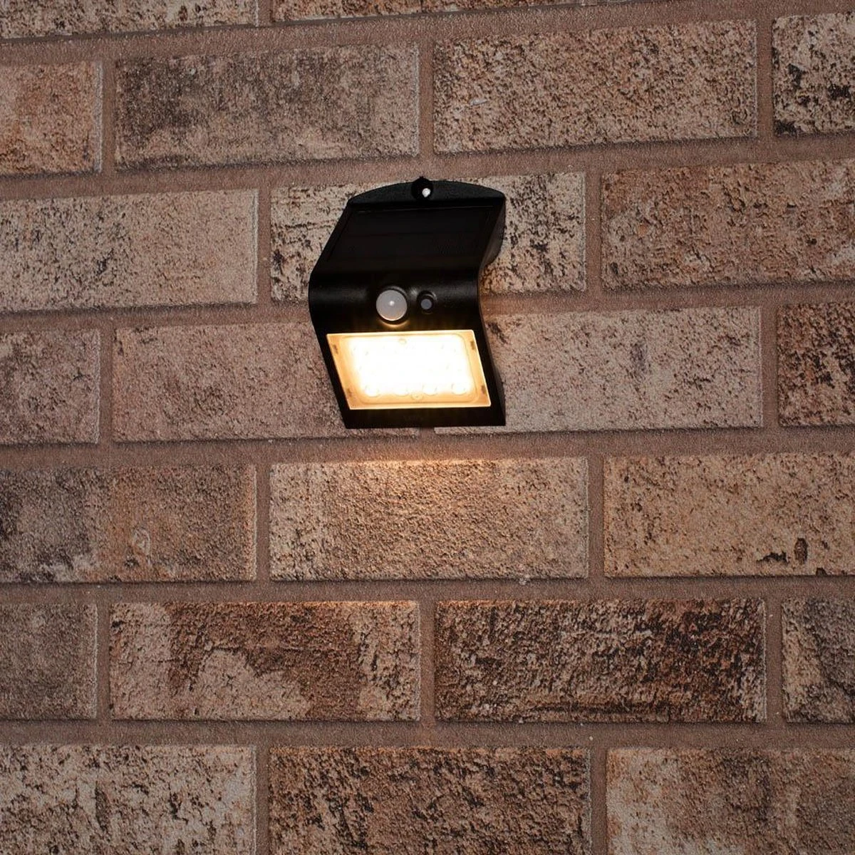 Proventa Solar LED Buitenlamp Met Bewegingssensor - Wandlamp Model Jerrel - Zwart - Afbeelding 8