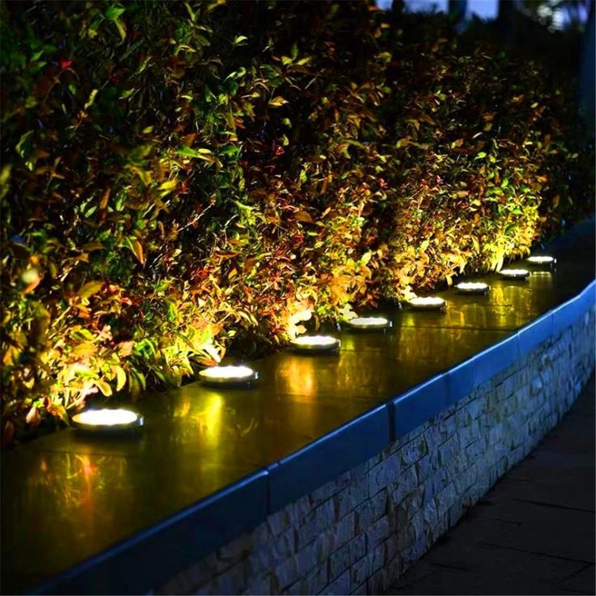 Q-Mate 4 X LED Solar Grondspot Zwart - Solar Tuinverlichting - Buitenlamp - Tuinverlichting Op Zonne-Energie - Afbeelding 5