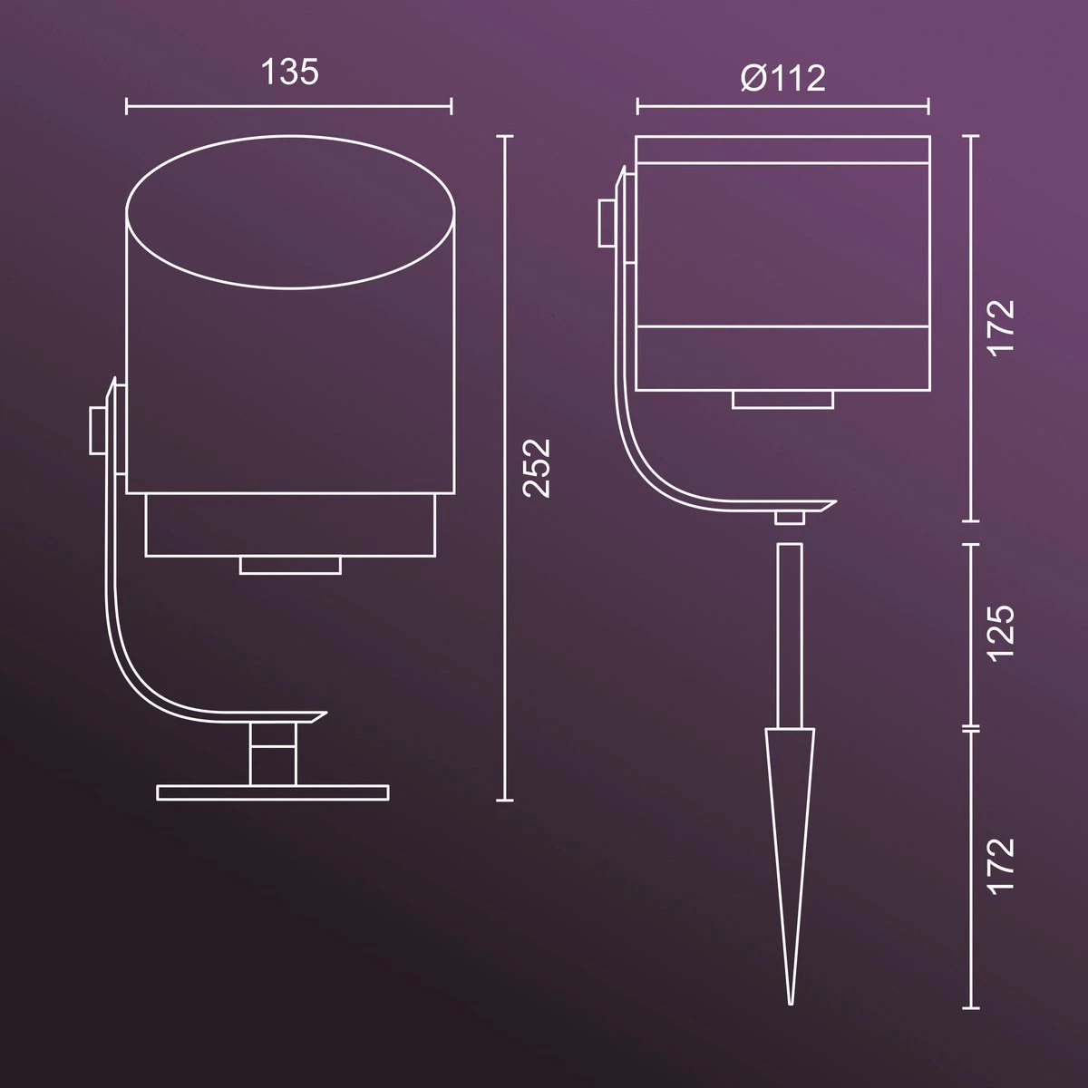Philips Hue Lily XL-tuinspot - Wit En Gekleurd Licht - Zwart - Laagspanning - Afbeelding 9