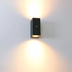 Proventa AllWeather Wandlamp Met Sensor - Outdoor Model Choen - Zwart