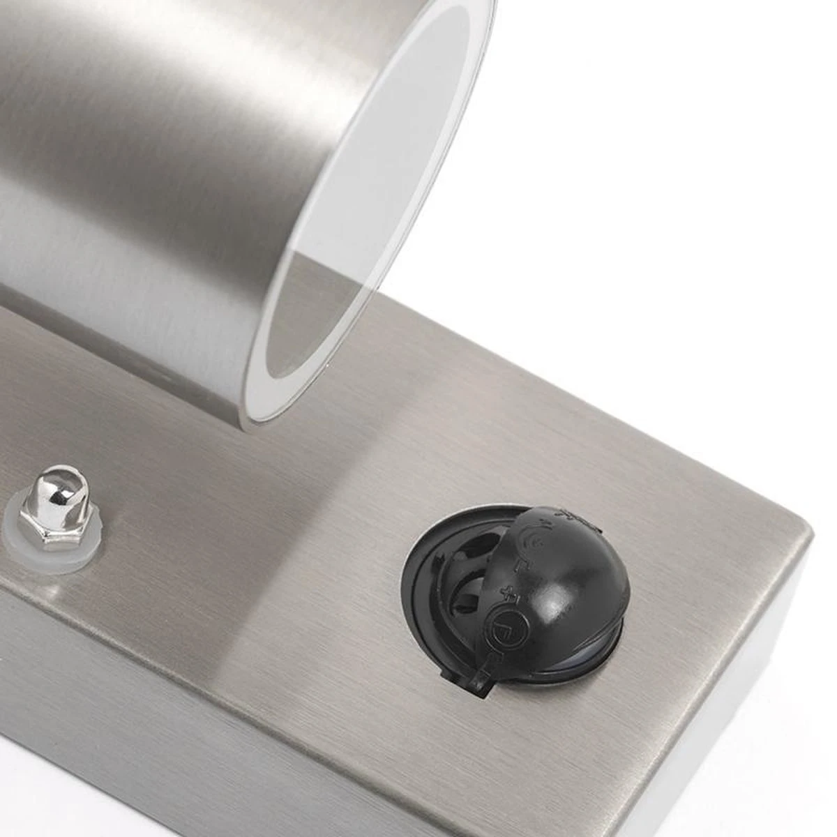 QAZQA Solo - Moderne Buitenlamp Met Bewegingsmelder | Bewegingssensor | Sensor Up Down Voor Buiten - 1 Lichts - D 105 Mm - Staal - Buitenverlichting - Afbeelding 6