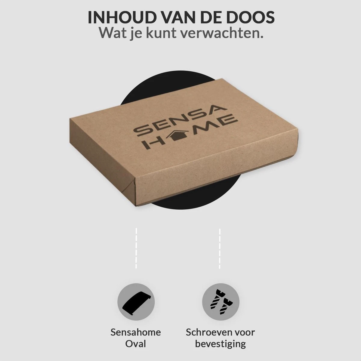 SensaHome Oval - LED Wandlamp Voor Binnen En Buiten - Buitenlamp, Wandspot & Sfeerverlichting - Tuin Lamp/Verlichting - Warm Wit Licht (2800K-3200K) - Zwart - Afbeelding 4