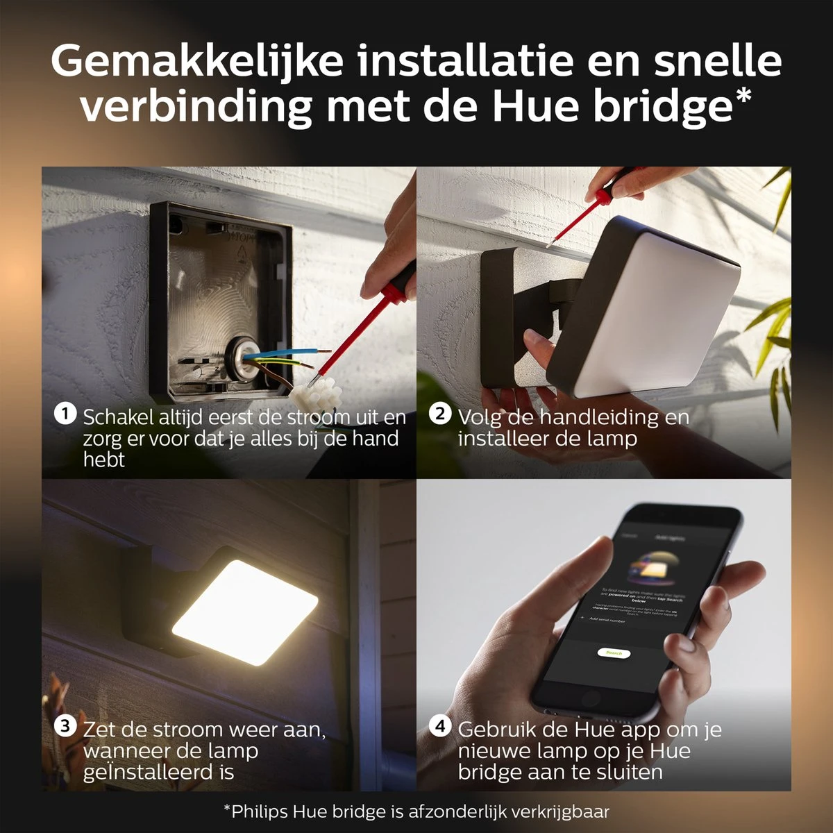 Philips Hue Discover Verstraler - Wit En Gekleurd Licht - Zwart - Afbeelding 7