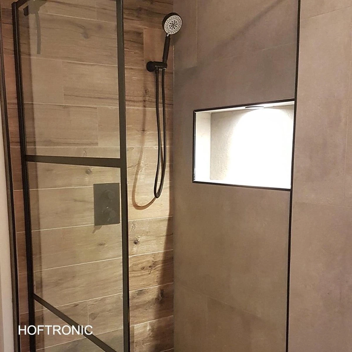 HOFTRONIC Venezia - Set Van 6 LED Inbouwspots RVS - IP65 Waterdicht - Dimbaar - 6 Watt 600 Lumen - Met Lichtbron - 2700K Warm Wit Licht - Zaagmaat 65mm - Inbouwdiepte 45mm - Geschikt Voor Badkamer, Woonkamer, Veranda En Carport - 3 Jaar Garantie - Afbeelding 3