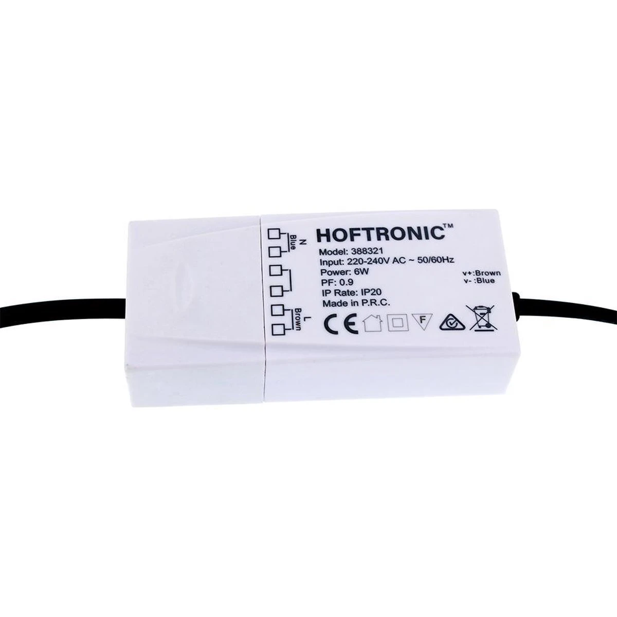 HOFTRONIC Venezia - Set Van 6 LED Inbouwspots RVS - IP65 Waterdicht - Dimbaar - 6 Watt 600 Lumen - Met Lichtbron - 2700K Warm Wit Licht - Zaagmaat 65mm - Inbouwdiepte 45mm - Geschikt Voor Badkamer, Woonkamer, Veranda En Carport - 3 Jaar Garantie - Afbeelding 7