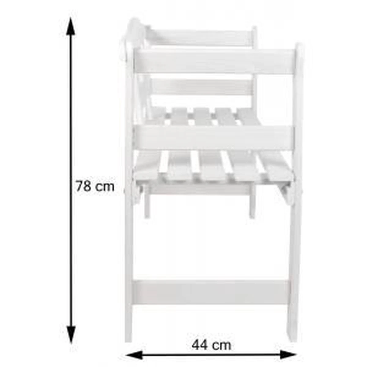 SenS-Line Friesen Tuinbank - Hout - Wit - Afbeelding 3