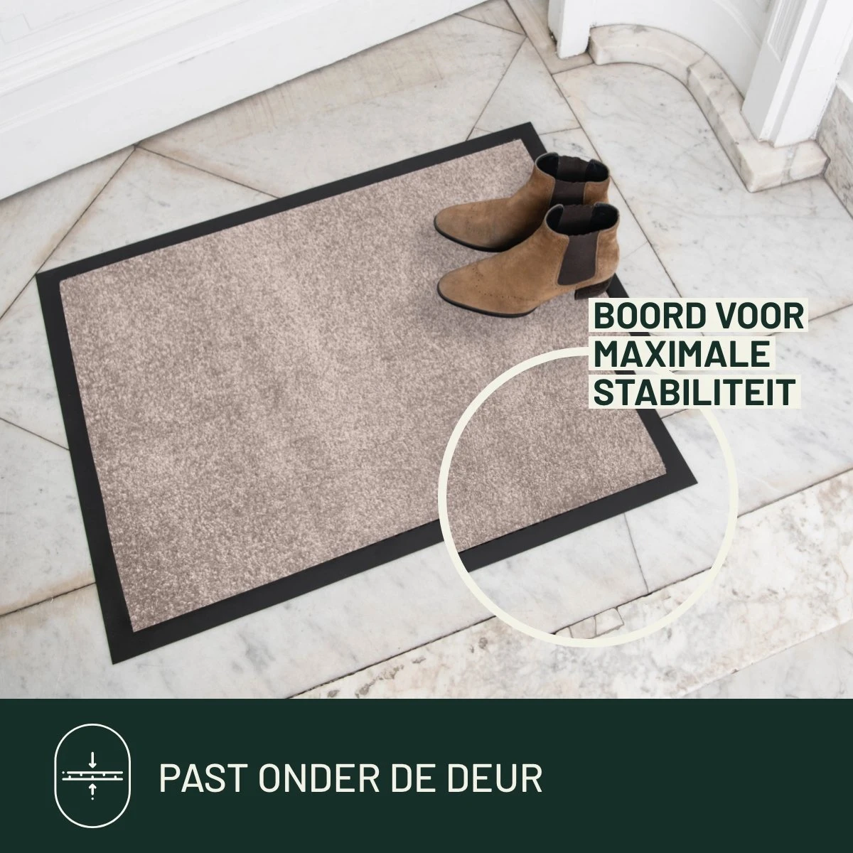 Deurmat Studio M - OPTICLEAN - Droogloopmat Binnen - 60X80 Cm - Beige - Verschillende Afmetingen En Kleuren - Afbeelding 8