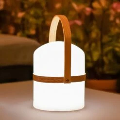 Gadgy Tafellamp Buiten USB Oplaadbaar - Ø 14,5 Cm - LED Dimb. - Oplaadbare Lamp Voor Buiten En Binnen - Tuinverlichting - Tentlamp - Brandt Tot 160 Uur