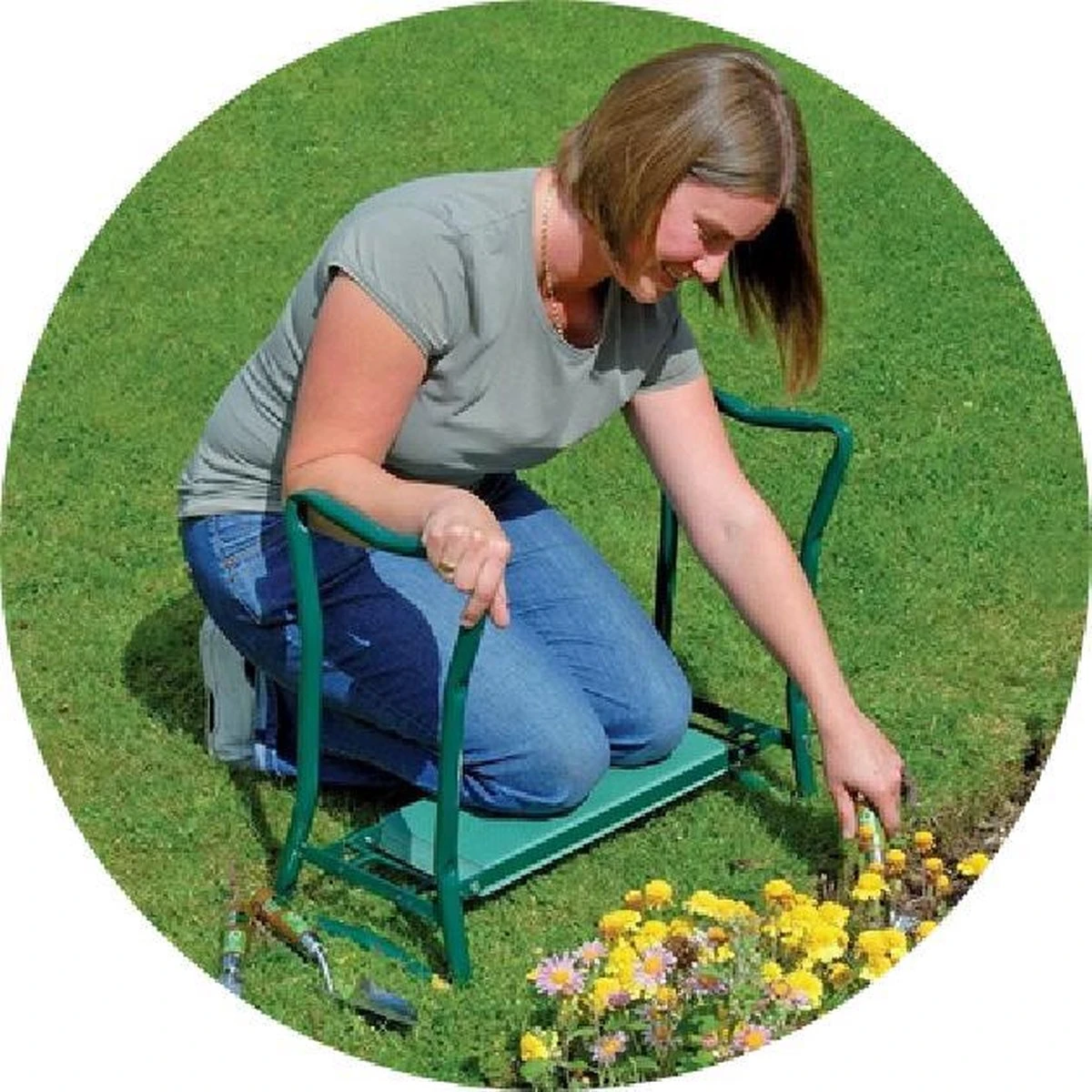 Aidapt Tuinkruk Inklapbaar - Knie Steun - Afbeelding 3