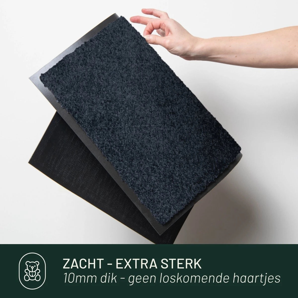 Deurmat Binnen Studio M - CLASSIC PRO - Droogloopmat Binnen 120x180 Cm - ZWART - Schoonloopmat - Antislip Deurmat - Inloopmat - Deurmat Voor Binnen Of Buiten - Verschillende Afmetingen En Kleuren - Afbeelding 11