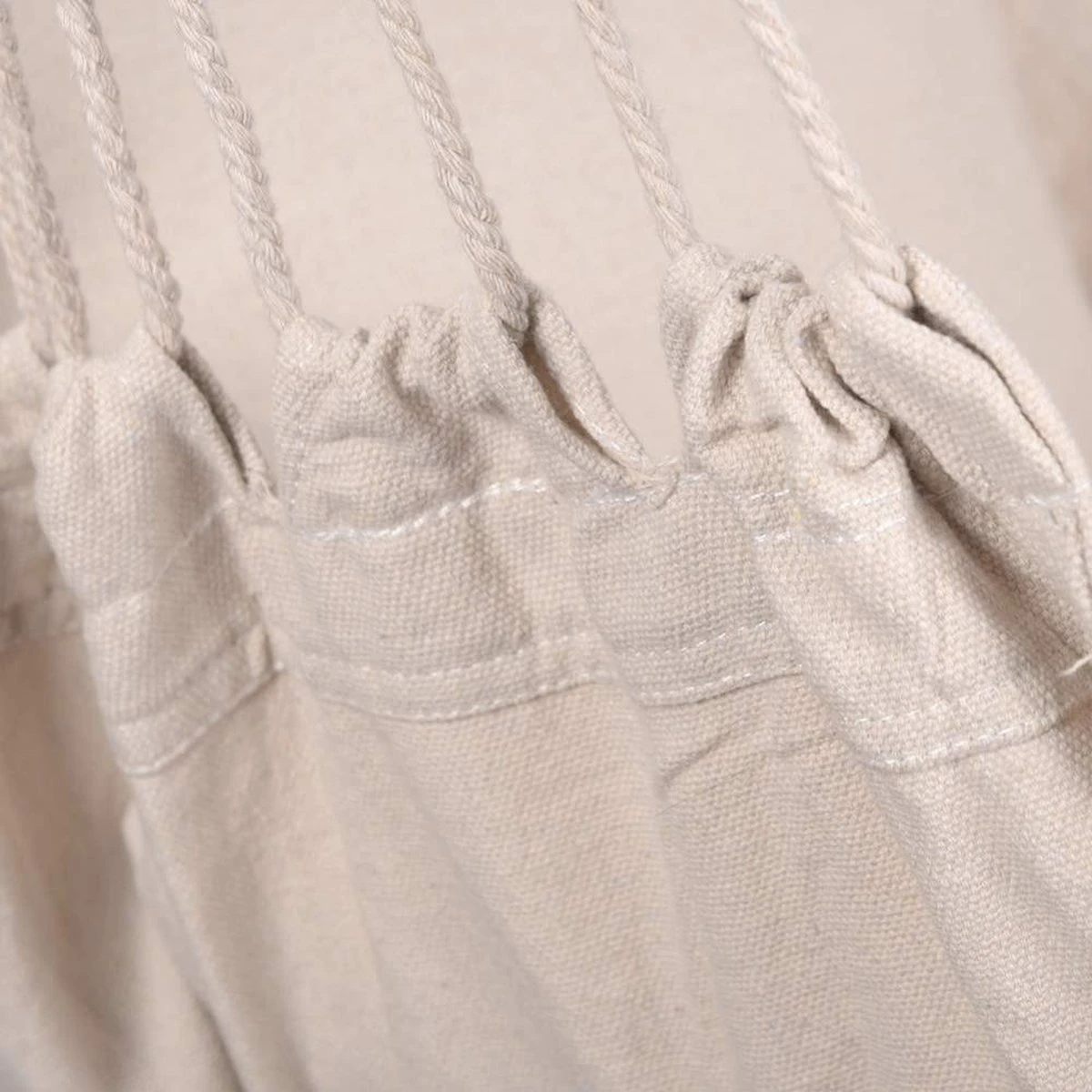 Potenza® Hangstoel – RUIM & COMFORTABEL - Binnen Of Buiten - 130x160 Cm - Belastbaar Tot 150 Kg - Incl. Bevestigingset Buiten – Creme - Afbeelding 4