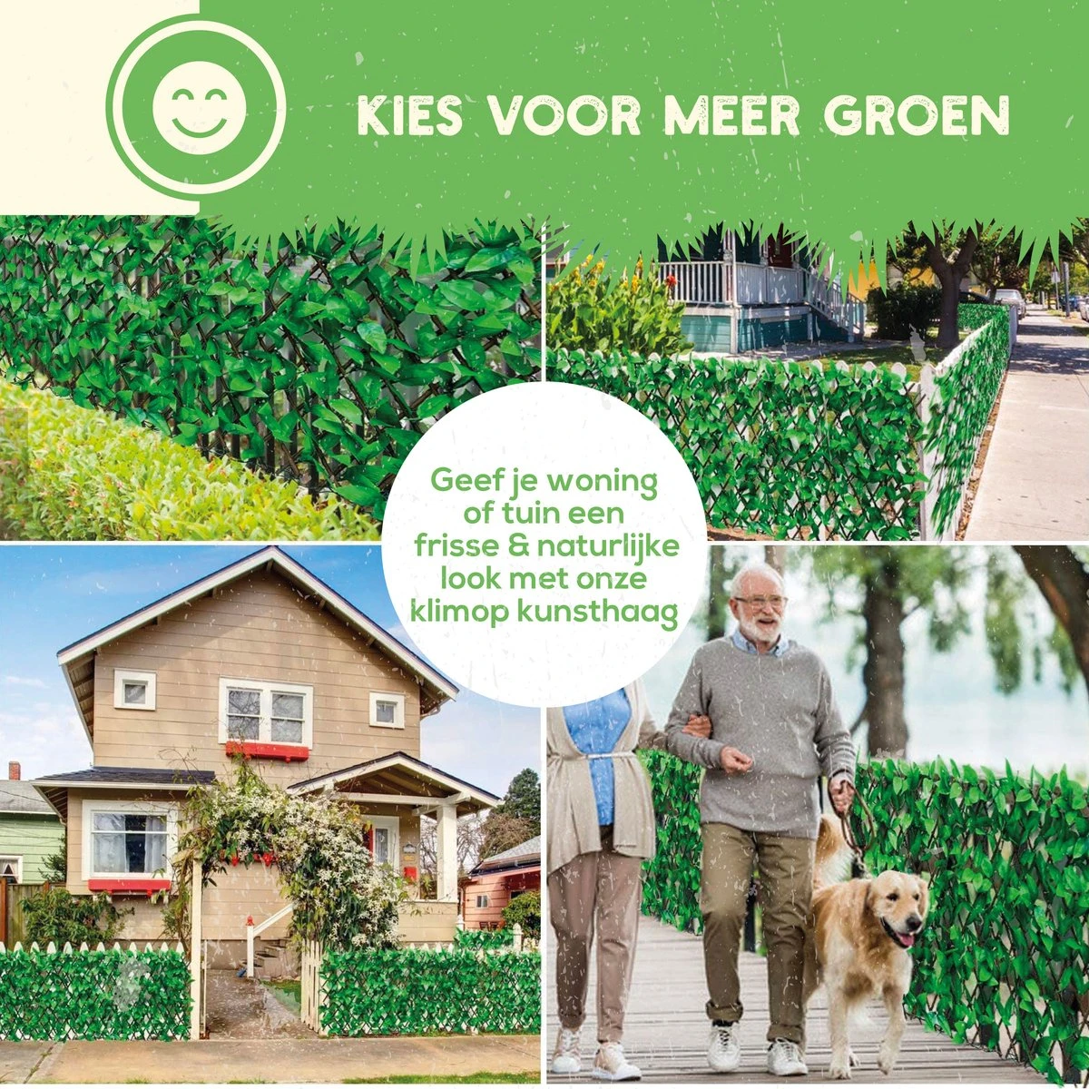 Hedera Kunsthaag - Uitschuifbaar Tot 2.30m - Voor Binnen En Buiten - Tuinscherm - Kerstcadeau - Kamer Decoratie Voor Huis En Tuin - Afbeelding 8