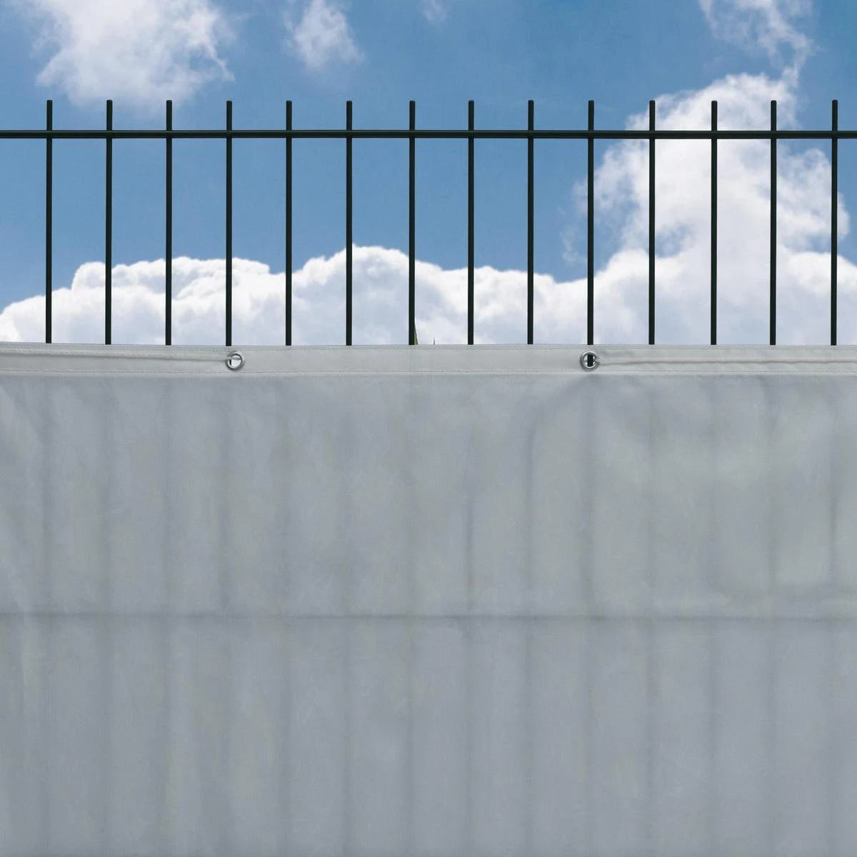 Sol Royal PB2 – Balkonscherm Grijs 500 X 90 Cm – Balkondoek Waterafstotend – UV Bescherming – Incl. Bevestigingsmateriaal - Afbeelding 2