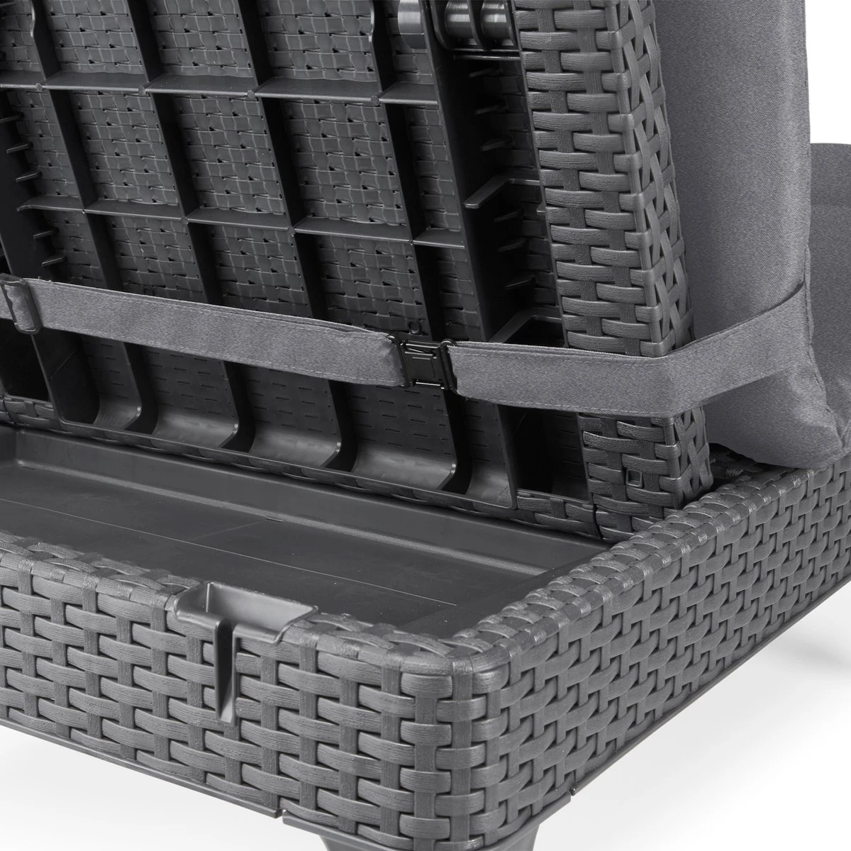 Allibert Jaipur Ligbed - 58x187,5x29 Cm - Grafiet - Afbeelding 3