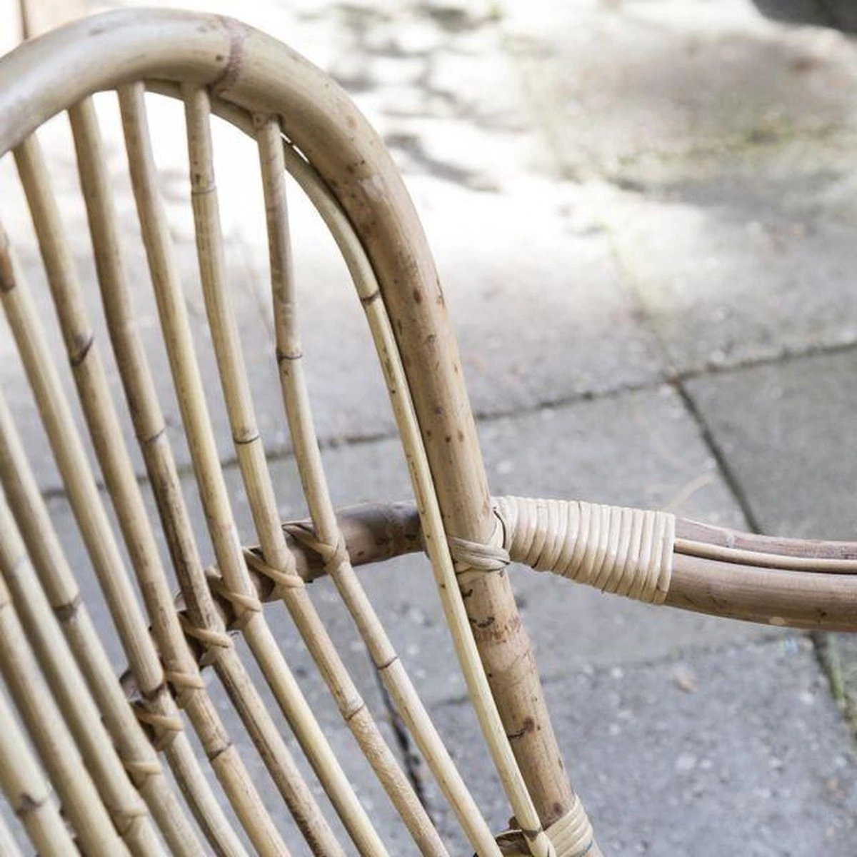 Rotan Stoel Bari Naturel - Afbeelding 2